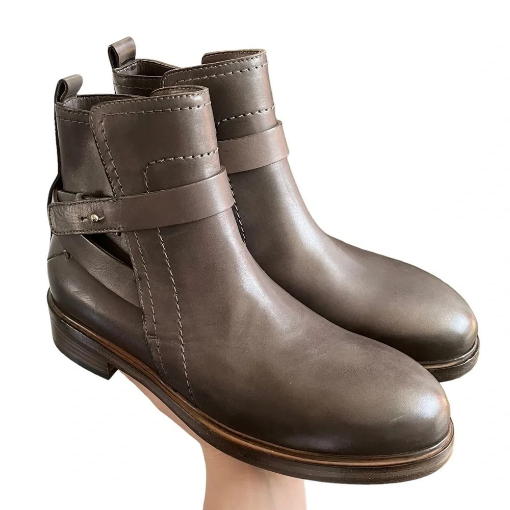 NWT COSTUME NATIONAL Leather Moto Boots Made in Italy